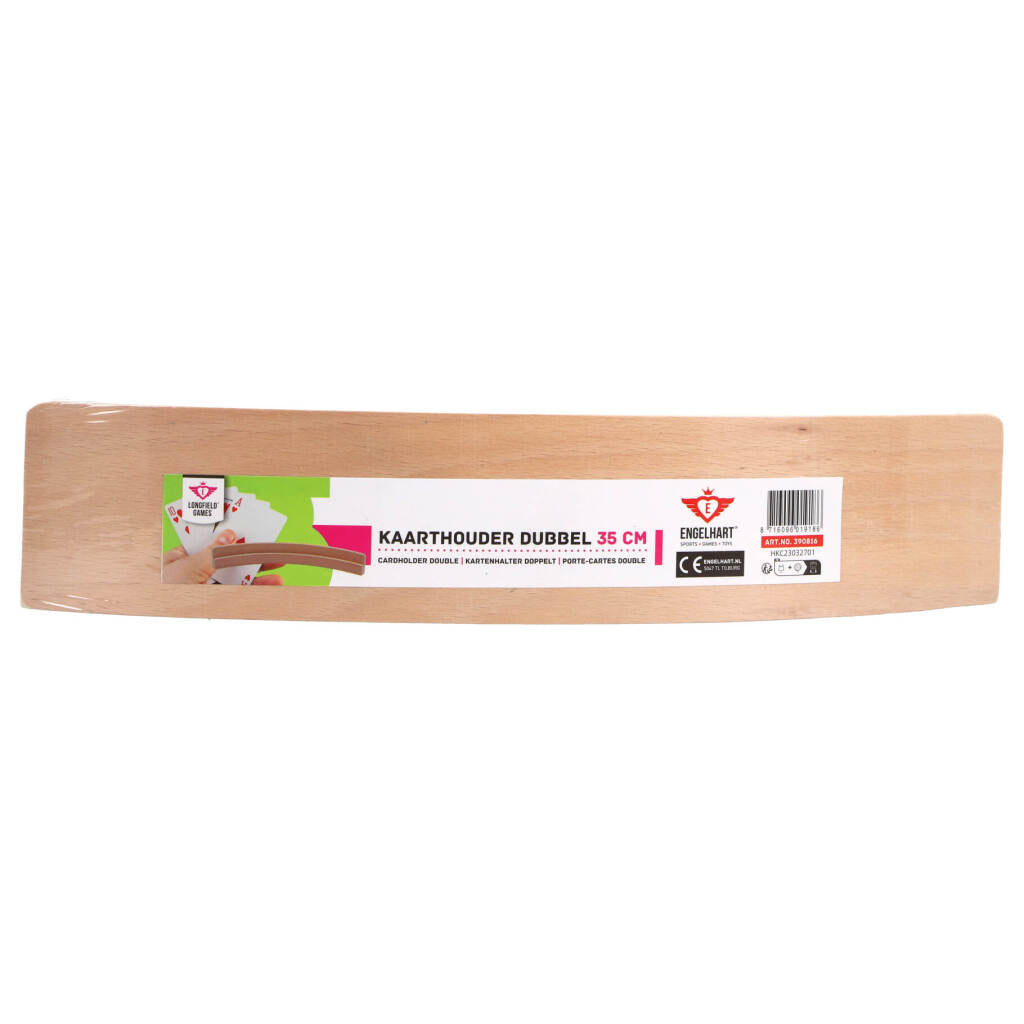 Longfield Doppelkartenhalter aus Holz 35 cm