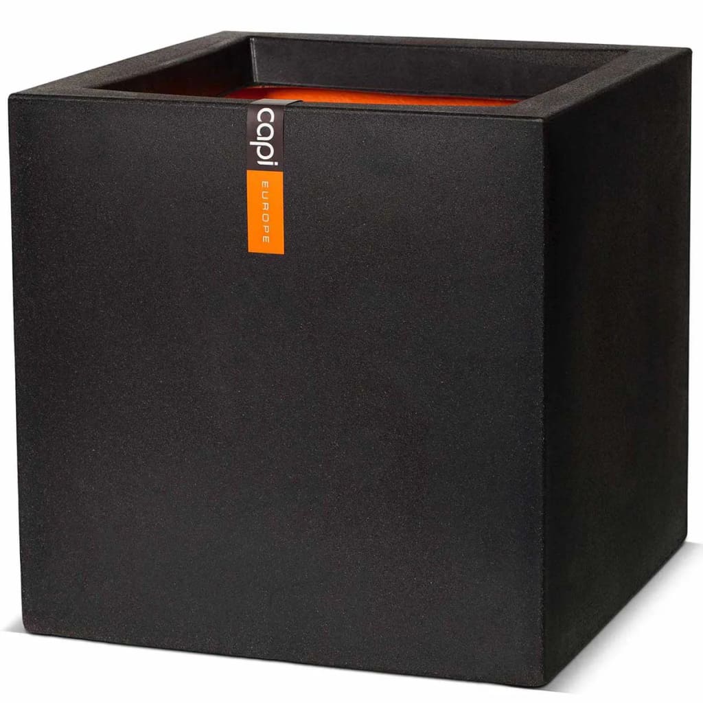 Capi Pflanzer Urban Smooth Square 40x40x40 cm Schwarz KBL903