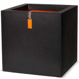 Capi Pflanzer Urban Smooth Square 40x40x40 cm Schwarz KBL903