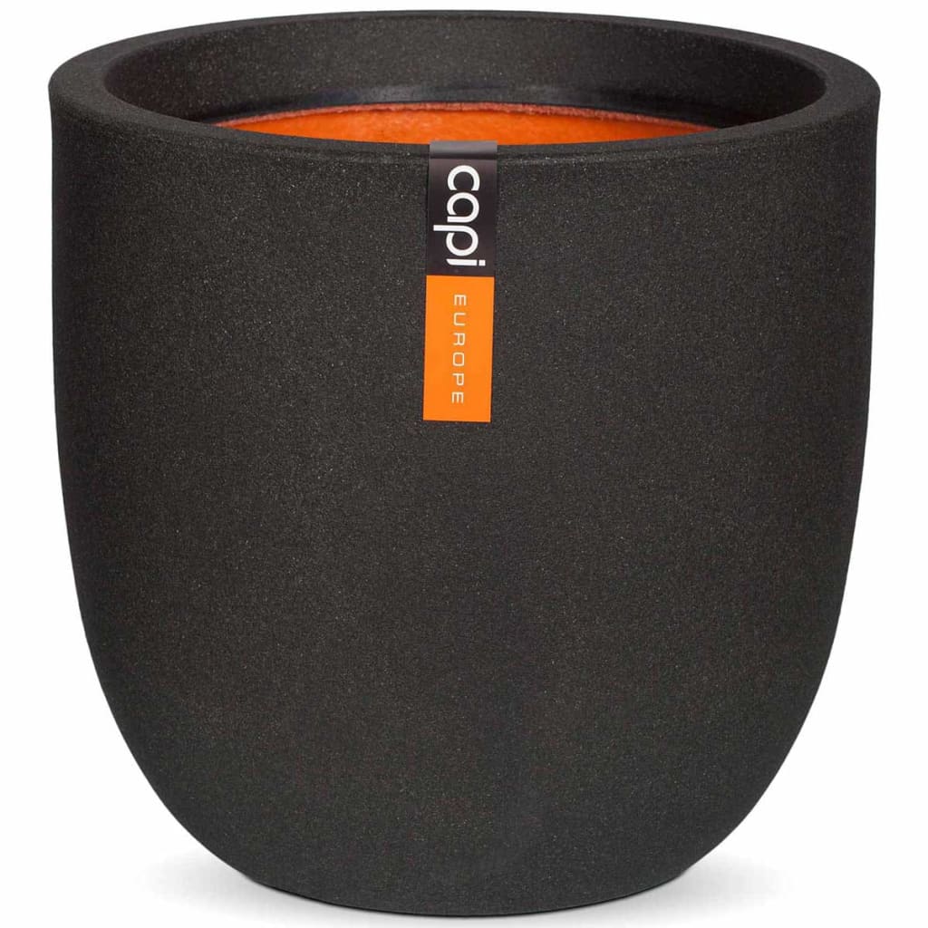 Capi Flowerpot Urban glatt 43x41 cm Schwarz KBL933