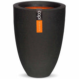 Capi Capi Flowerpot Urban Smooth Elegant niedrig 26x36 cm Schwarz KBL781