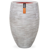 Capi Flowerpot Natur Rib Elegant Deluxe 40x60 cm Elfenbein Farbe Kofi1131