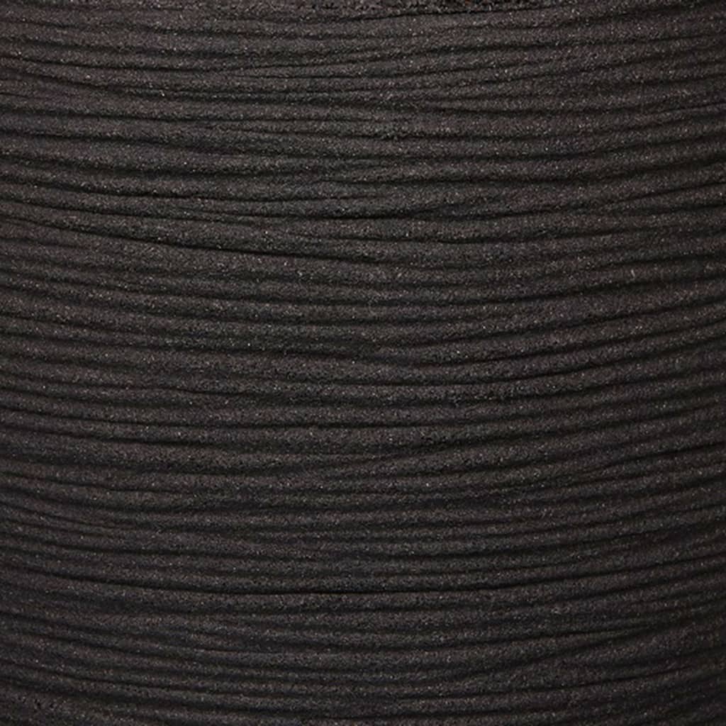 Capi Flowerpot Nature Rippe Zapftaps 42x38 cm Schwarz KBLR362