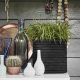 Capi Capi Pflanzer Nature Row Square 30x30 cm Schwarz KBLRO902