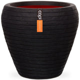Capi Capi Flowerpot Nature Row taps 42x38 cm schwarz kblro362