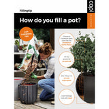 Capi Flowerpot Nature Rib Haken 42x38 cm Elfenbein -gelöschtes Kofi362