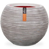 Capi Flowerpot Nature Rib Sphärisch 40x32 cm Elfenbeinkolored KOFI270