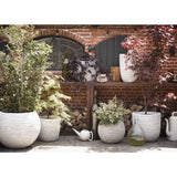 Capi Flowerpot Nature Rib Sphärisch 40x32 cm Elfenbeinkolored KOFI270