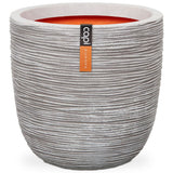 Capi Flowerpot Natur Rib 35x34 cm Elfenbeinfarbe Kofi932