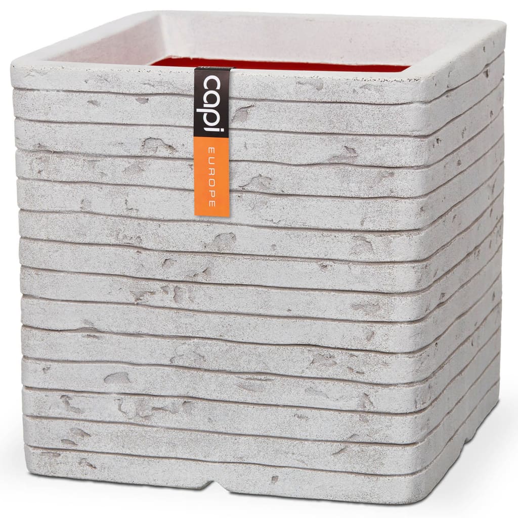 Capi Pflanzer Nature Row Square 30x30 cm Elfenbein -gelöschtes Wid.902