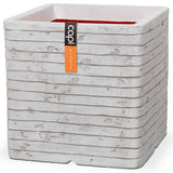 Capi Pflanzer Nature Row Square 30x30 cm Elfenbein -gelöschtes Wid.902