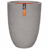 Capi Capi Blumenpot Natur Rib Elegante Schicht 36x47 cm grau