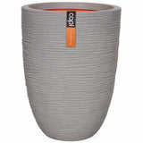 Capi Capi Blumenpot Natur Rib Elegante Schicht 36x47 cm grau
