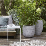 Capi Flowerpot Natur Rib 54x52 cm Elfenbeinfarbe Kofi935