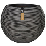 Capi Flowerpot Natur Rib Sphärische 62 x 48 cm Anthrazit Kofz271