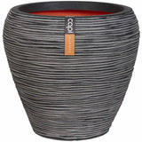 Capi Flowerpot Nature Rib Haken 42x38 cm Anthrazit Kofz362