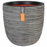 Capi Flowerpot Natur Rib 35x34 cm Anthrazit Kofz932