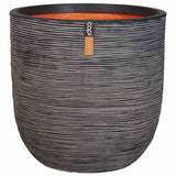 Capi Capi Flowerpot Natur Rib 54x52 cm Anthrazit Kofz935