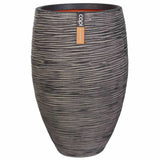 Capi Flowerpot Nature Rib Elegant Deluxe 40x60 cm Anthrazit PKOFZ1131