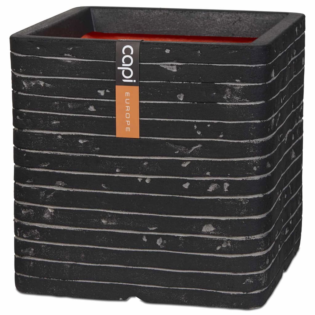 Capi Capi Pflanzer Nature Row Square 40x40 cm Anthrazit Krwz903