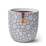 Capi Flowerpot Ton sphärisch 43x41 cm Elfenbeinfarbe