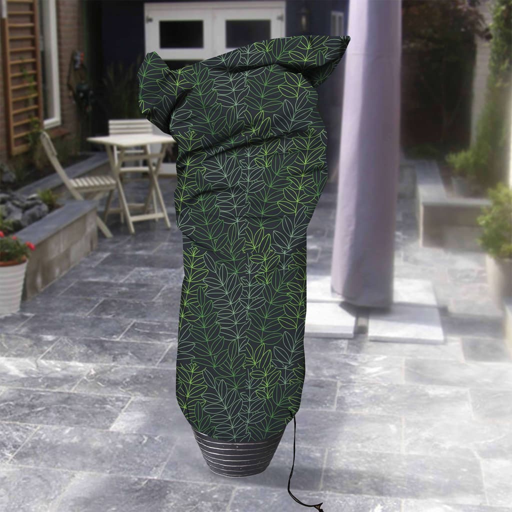 Capi -Pflanzenabdeckung klein 75x150 cm Schwarz und Grün Druck