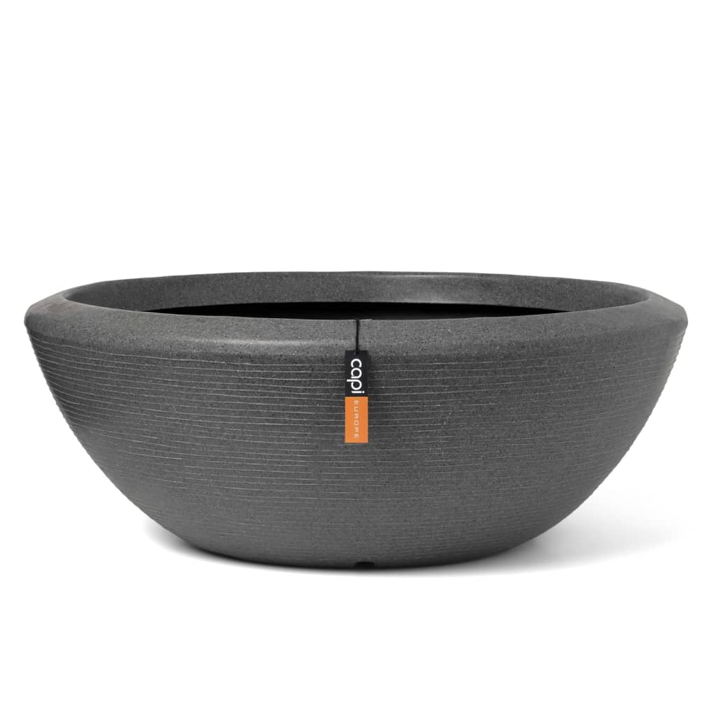 Capi Flowerpot Arc Granitschicht 61x25 cm Anthrazit -gelöscht