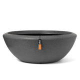 Capi Flowerpot Arc Granitschicht 61x25 cm Anthrazit -gelöscht