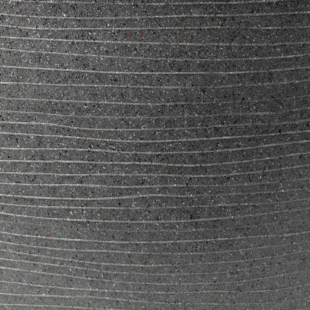 Capi Flowerpot Arc Granitschicht 61x25 cm Anthrazit -gelöscht