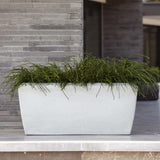 Capi Pflanzer Arc Granit rechteckig 90x35x40 cm Elfenbeinkolpuliert