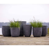 Capi Pflanzer waschen rib niedrig elegant 34x46 cm grau