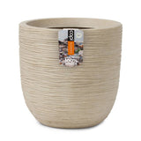 Capi Flowerpot Waste Rib 35x34 cm Terrazzo Beige