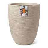 Capi Capi Pflanzer waschen rib elegant niedrig 34x46 cm terrazzo beige