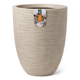 Capi Pflanzer waschen rib elegant niedrig 46x58 cm terrazzo beige