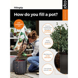 Capi Pflanzer glatt 43x41 cm Terrazzo Beige