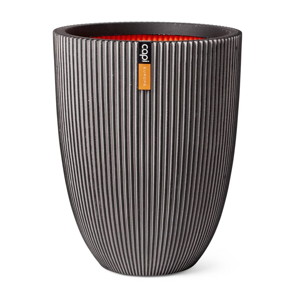 Capi Flowerpot Groove Elegant 46x58 cm Anthrazit -gelöscht