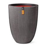 Capi Flowerpot Groove Elegant 46x58 cm Anthrazit -gelöscht