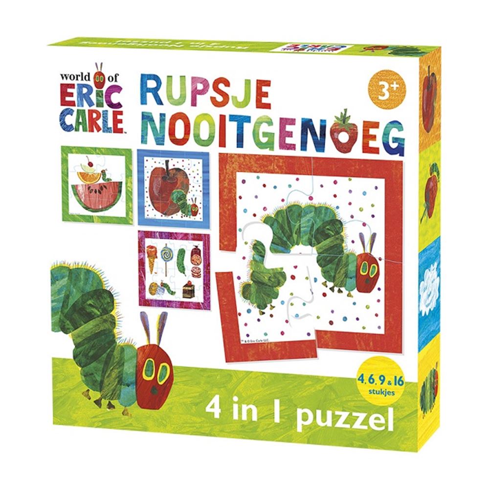 Bambolino Toys Raupe nie genug Puzzle, 4in1