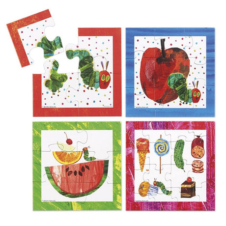 Bambolino Toys Raupe nie genug Puzzle, 4in1