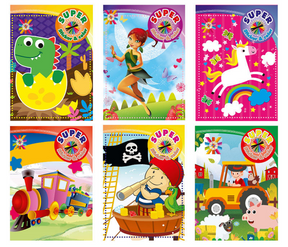 Super sticker en color assorti