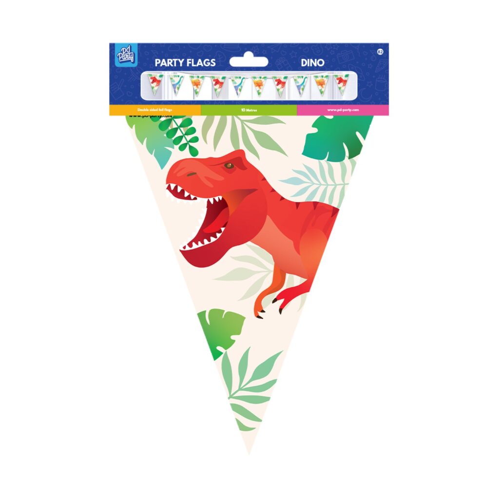 Pd-Party-Party-Flaggen Dino