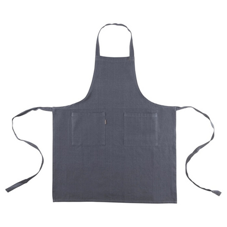 Leinen mehr Schürze indi grau 75 x 90 cm | 2 Stk