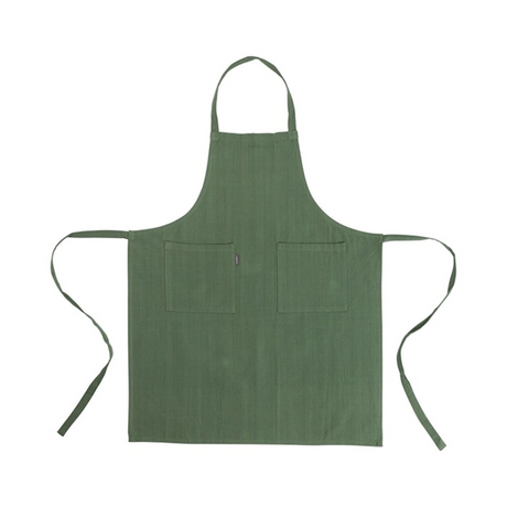 No Brand Linen More Küchenschürze Indi Army Green 75 x 90 cm | 2 Stk