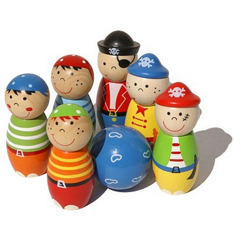 Einfach für Kinder 22107 Holzkegelpiraten