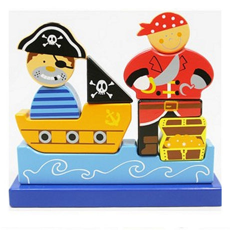 Einfach für Kinder magnetisches Piratenpuzzle