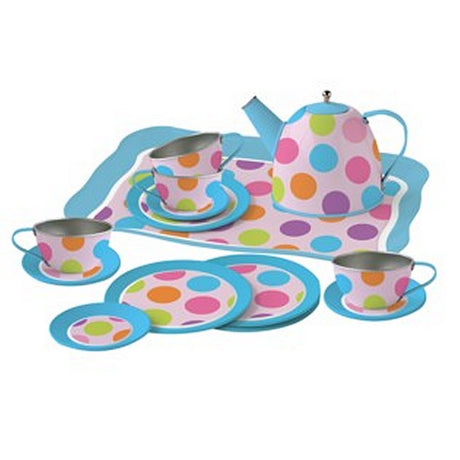 Simply for Kids Teeservice aus Zinn mit Konfetti und Etui