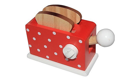 Einfach für Kinder Holztoaster + Brot rot