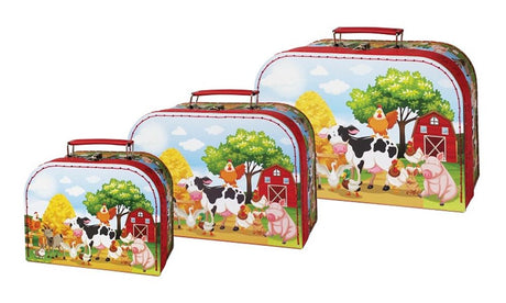 Simply for Kids 3-teiliges Kofferset Bauernhof