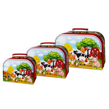 Simply for Kids 3-teiliges Kofferset Bauernhof