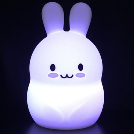 Große Hasen-Nachtlampe aus Silikon. 1+